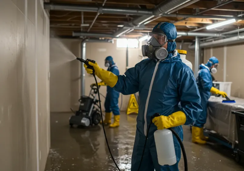 Basement Sanitization and Antimicrobial Treatment process in Hot Springs, AR