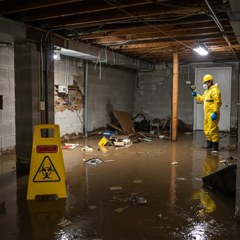 Flooded Basement Electrical Hazard in Hot Springs, AR Property