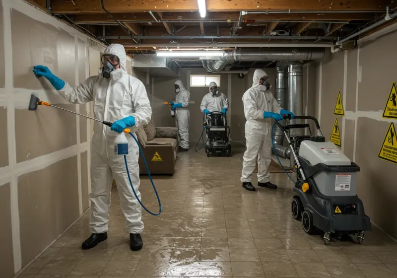 Basement Moisture Removal and Structural Drying process in Hot Springs, AR